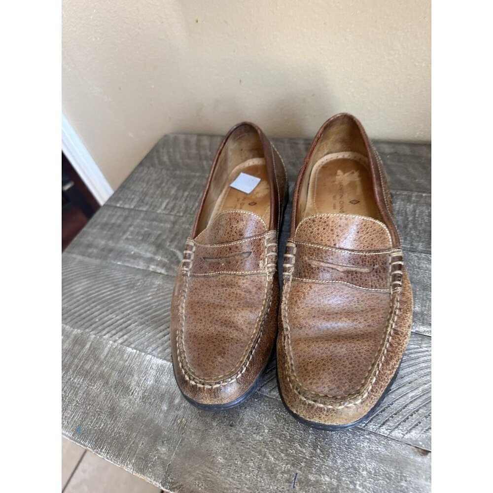 Martin Dingman Bill Brown Water Buffalo Leather Penny Loafer, Men Size 11 M - Picture 2 of 6